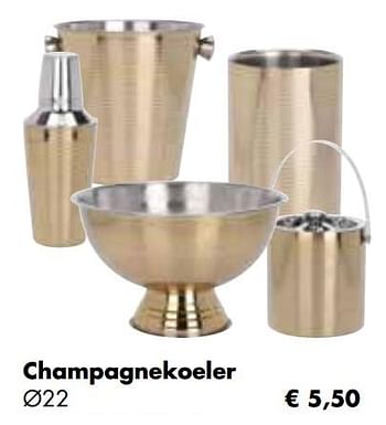 Aanbiedingen Champagnekoeler - Huismerk - Multi Bazar - Geldig van 25/04/2022 tot 21/05/2022 bij Multi Bazar