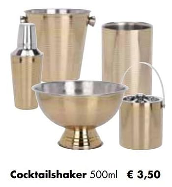 Aanbiedingen Cocktailshaker - Huismerk - Multi Bazar - Geldig van 25/04/2022 tot 21/05/2022 bij Multi Bazar