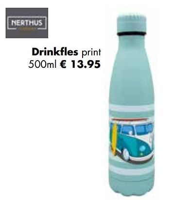 Aanbiedingen Drinkfles print - Nerthus - Geldig van 25/04/2022 tot 21/05/2022 bij Multi Bazar