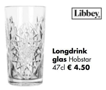 Aanbiedingen Longdrink glas hobstar - Libbey - Geldig van 25/04/2022 tot 21/05/2022 bij Multi Bazar
