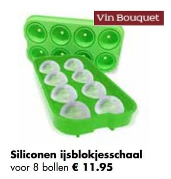 Aanbiedingen Siliconen ijsblokjesschaal - Vin Bouquet - Geldig van 25/04/2022 tot 21/05/2022 bij Multi Bazar