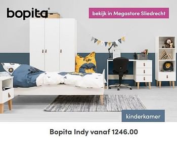 Aanbiedingen Kinderkamer bopita indy - Bopita - Geldig van 17/04/2022 tot 30/04/2022 bij Baby & Tiener Megastore
