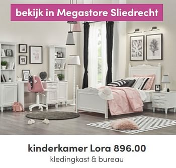 Aanbiedingen Kinderkamer lora - Huismerk - Baby &amp; Tiener Megastore - Geldig van 17/04/2022 tot 30/04/2022 bij Baby & Tiener Megastore
