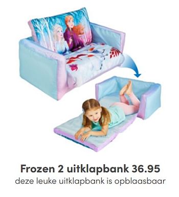 Aanbiedingen Frozen 2 uitklapbank - Disney  Frozen - Geldig van 17/04/2022 tot 30/04/2022 bij Baby & Tiener Megastore
