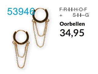 Aanbiedingen Oorbellen - Friihof+siig - Geldig van 01/04/2022 tot 30/04/2022 bij Bonaparte