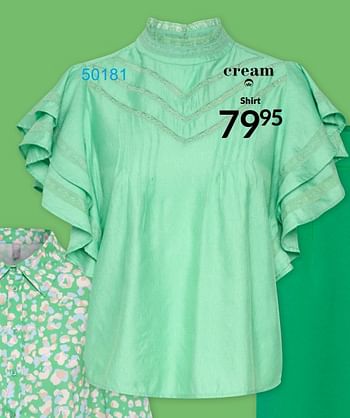 Aanbiedingen Shirt - Cream - Geldig van 01/04/2022 tot 30/04/2022 bij Bonaparte
