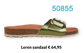 Aanbiedingen Leren sandaal - Defeeter - Geldig van 01/04/2022 tot 30/04/2022 bij Bonaparte