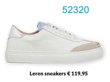 Aanbiedingen Leren sneakers - Pavement - Geldig van 01/04/2022 tot 30/04/2022 bij Bonaparte