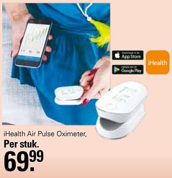 Aanbiedingen Ihealth air pulse oximeter - Ihealth - Geldig van 20/04/2022 tot 07/05/2022 bij De Online Drogist