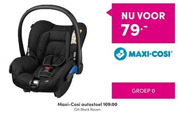 Aanbiedingen Maxi-cosi autostoel citi black raven - Maxi-cosi - Geldig van 24/04/2022 tot 30/04/2022 bij Baby & Tiener Megastore