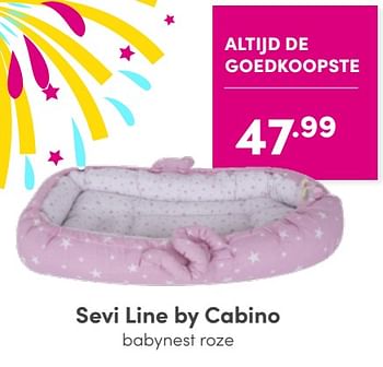 Aanbiedingen Sevi line by cabino babynest roze - Cabino - Geldig van 24/04/2022 tot 30/04/2022 bij Baby & Tiener Megastore