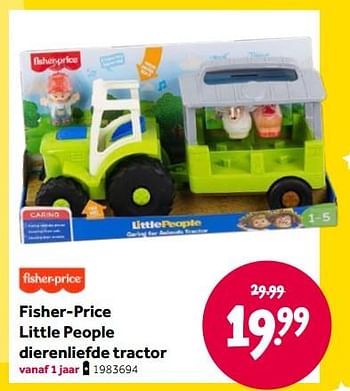 Aanbiedingen Fisher-price little people dierenliefde tractor - Fisher-Price - Geldig van 15/04/2022 tot 08/05/2022 bij Intertoys