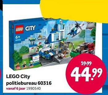 Aanbiedingen Lego city politiebureau 60316 - Lego - Geldig van 15/04/2022 tot 08/05/2022 bij Intertoys