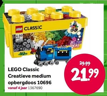 Aanbiedingen Lego classic creatieve medium opbergdoos 10696 - Lego - Geldig van 15/04/2022 tot 08/05/2022 bij Intertoys