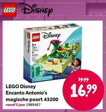 Aanbiedingen Lego disney encanto antonio’s magische poort 43200 - Lego - Geldig van 15/04/2022 tot 08/05/2022 bij Intertoys