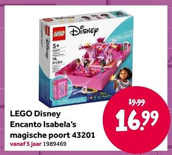 Aanbiedingen Lego disney encanto isabela’s magische poort 43201 - Lego - Geldig van 15/04/2022 tot 08/05/2022 bij Intertoys