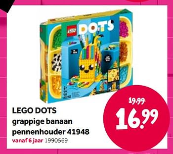 Aanbiedingen Lego dots grappige banaan pennenhouder 41948 - Lego - Geldig van 15/04/2022 tot 08/05/2022 bij Intertoys