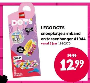 Aanbiedingen Lego dots snoepkatje armband en tassenhanger 41944 - Lego - Geldig van 15/04/2022 tot 08/05/2022 bij Intertoys
