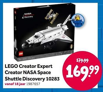 Aanbiedingen Lego creator expert creator nasa space shuttle discovery 10283 - Lego - Geldig van 15/04/2022 tot 08/05/2022 bij Intertoys