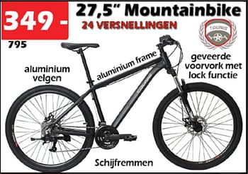 Aanbiedingen 27,5`` mountainbike - Tounis - Geldig van 18/04/2022 tot 08/05/2022 bij Itek