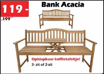 Aanbiedingen Bank acacia - Huismerk - Itek - Geldig van 18/04/2022 tot 08/05/2022 bij Itek