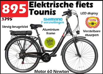 Aanbiedingen Elektrische fiets tounis - Tounis - Geldig van 18/04/2022 tot 08/05/2022 bij Itek