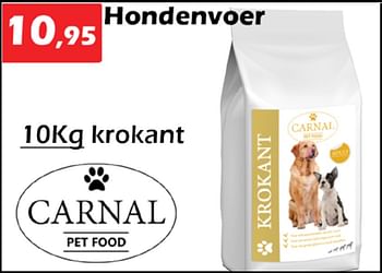 Aanbiedingen Hondenvoer - Carnal - Geldig van 18/04/2022 tot 08/05/2022 bij Itek