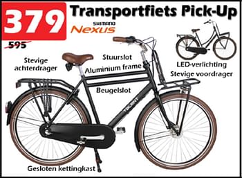 Aanbiedingen Transportfiets pick-up - Huismerk - Itek - Geldig van 18/04/2022 tot 08/05/2022 bij Itek