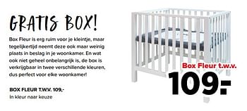 Aanbiedingen Box fleur t.w.v. - Huismerk - Baby-Dump - Geldig van 25/04/2022 tot 14/05/2022 bij Baby-Dump