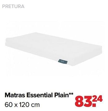 Aanbiedingen Pretura matras essential plain - Pretura  - Geldig van 25/04/2022 tot 14/05/2022 bij Baby-Dump