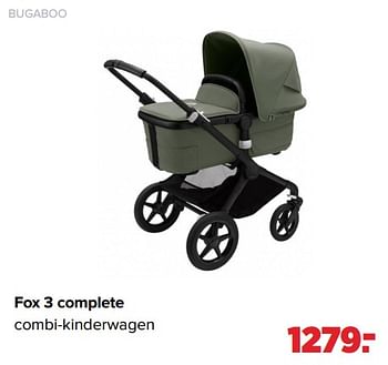 Aanbiedingen Bugaboo fox 3 complete combi-kinderwagen - Bugaboo - Geldig van 25/04/2022 tot 14/05/2022 bij Baby-Dump