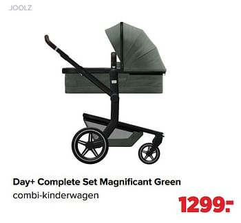 Aanbiedingen Joolz day+ complete set magnificant green combi-kinderwagen - Joolz - Geldig van 25/04/2022 tot 14/05/2022 bij Baby-Dump