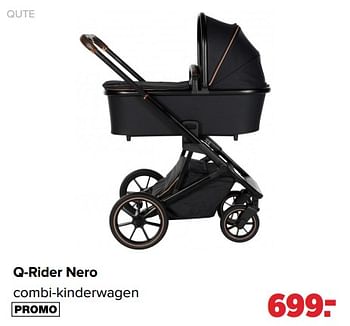 Aanbiedingen Qute q-rider nero combi-kinderwagen - Qute  - Geldig van 25/04/2022 tot 14/05/2022 bij Baby-Dump