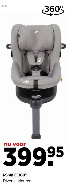 Aanbiedingen Joie i-spin e 360 - Joie - Geldig van 25/04/2022 tot 14/05/2022 bij Baby-Dump