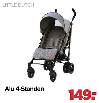 Aanbiedingen Little dutch alu 4-standen - Little Dutch - Geldig van 25/04/2022 tot 14/05/2022 bij Baby-Dump