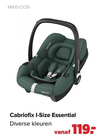 Aanbiedingen Maxi-cosi cabriofix i-size essential - Maxi-cosi - Geldig van 25/04/2022 tot 14/05/2022 bij Baby-Dump