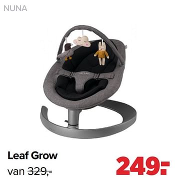 Aanbiedingen Nuna leaf grow - Nuna - Geldig van 25/04/2022 tot 14/05/2022 bij Baby-Dump