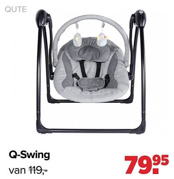 Aanbiedingen Qute q-swing - Qute  - Geldig van 25/04/2022 tot 14/05/2022 bij Baby-Dump