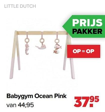 Aanbiedingen Babygym ocean pink - Little Dutch - Geldig van 25/04/2022 tot 14/05/2022 bij Baby-Dump