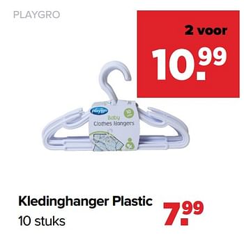 Aanbiedingen Kledinghanger plastic - Playgro - Geldig van 25/04/2022 tot 14/05/2022 bij Baby-Dump
