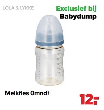 Aanbiedingen Melkfles 0mnd+ - Lola &amp; Lykke - Geldig van 25/04/2022 tot 14/05/2022 bij Baby-Dump