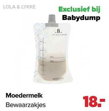 Aanbiedingen Moedermelk - Lola &amp; Lykke - Geldig van 25/04/2022 tot 14/05/2022 bij Baby-Dump