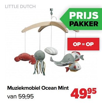 Aanbiedingen Muziekmobiel ocean mint - Little Dutch - Geldig van 25/04/2022 tot 14/05/2022 bij Baby-Dump