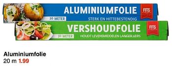 Aanbiedingen Aluminiumfolie - Huismerk - Wibra - Geldig van 21/04/2022 tot 04/05/2022 bij Wibra