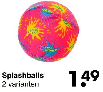 Aanbiedingen Splashballs - Huismerk - Wibra - Geldig van 21/04/2022 tot 04/05/2022 bij Wibra