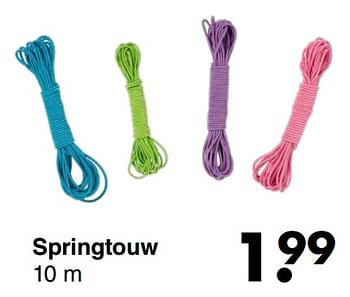 Aanbiedingen Springtouw - Huismerk - Wibra - Geldig van 21/04/2022 tot 04/05/2022 bij Wibra
