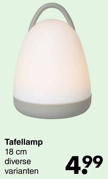 Aanbiedingen Tafellamp - Huismerk - Wibra - Geldig van 21/04/2022 tot 04/05/2022 bij Wibra