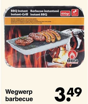 Aanbiedingen Wegwerp barbecue - BBQ - Geldig van 21/04/2022 tot 04/05/2022 bij Wibra