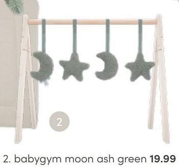Aanbiedingen Babygym moon ash green - Jollein - Geldig van 01/05/2022 tot 31/05/2022 bij Baby & Tiener Megastore