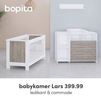 Aanbiedingen Babykamer lars - Bopita - Geldig van 01/05/2022 tot 31/05/2022 bij Baby & Tiener Megastore